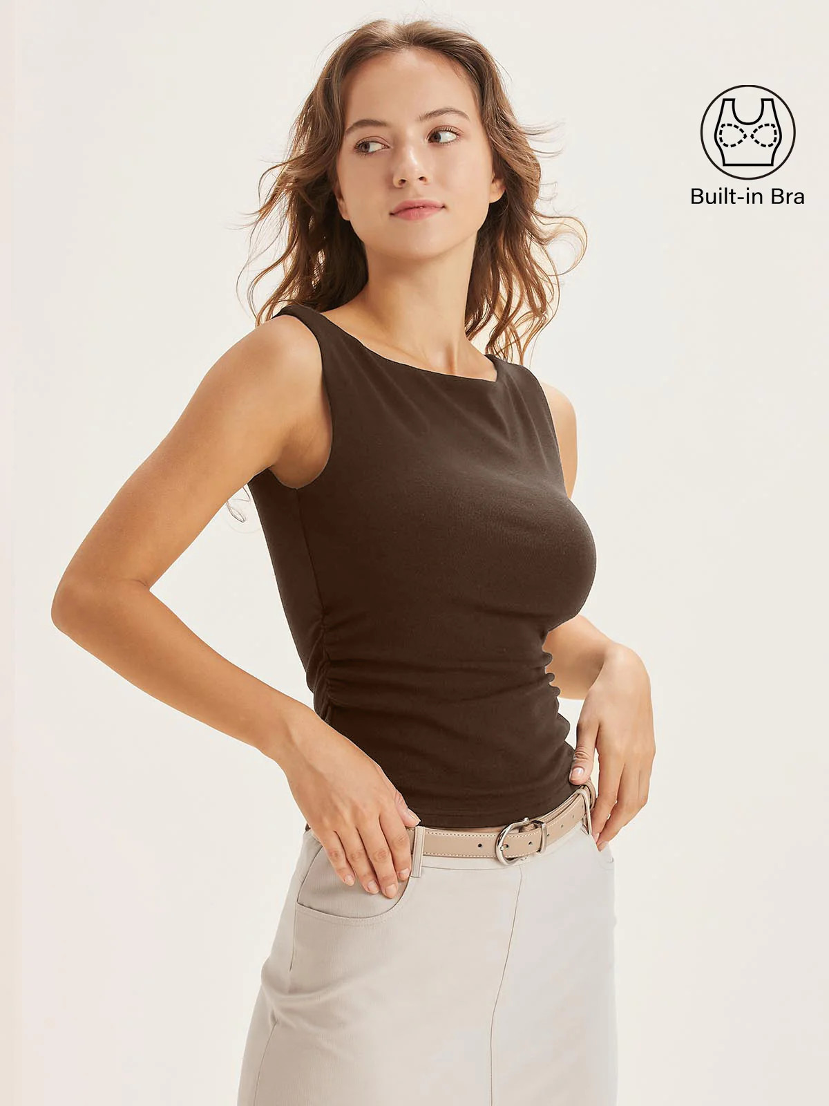 Boat Neck Bra Tank Top | OGLmove