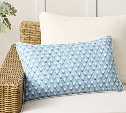 Kravet Blossom Petite Floral Lumbar Outdoor Pillow | Pottery Barn (US)