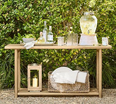 Woodside Rectangular Outdoor Console Table (60") | Pottery Barn CA