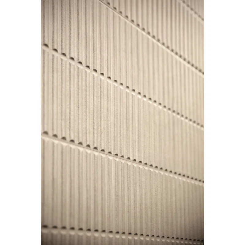Stripes 12x24 Fluted/Ribbed 3D Porcelain Wall Tile | Wayfair North America