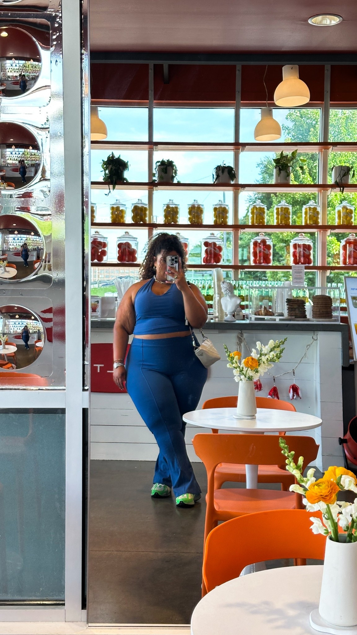 Obsessed with this Spanx halter + flared legging set — ultra-smoothing, flattering, and made to move with you. Styled it with my neon New Balance 327s and a Prada nylon crossbody to keep things functional but elevated. ✨Wearing:
* Spanx matching halter top (2x) + flare leggings (3x)
* New Balance 327 sneakers
* Prada Re-Edition 2005 nylon bag
This is the kind of fit that turns heads and keeps you comfy 💙 #LTKcurves #SpanxStyle #LTKfitcheck #NewBalance327 #PradaEveryday




#LTKItBag #LTKShoeCrush #LTKPlusSize