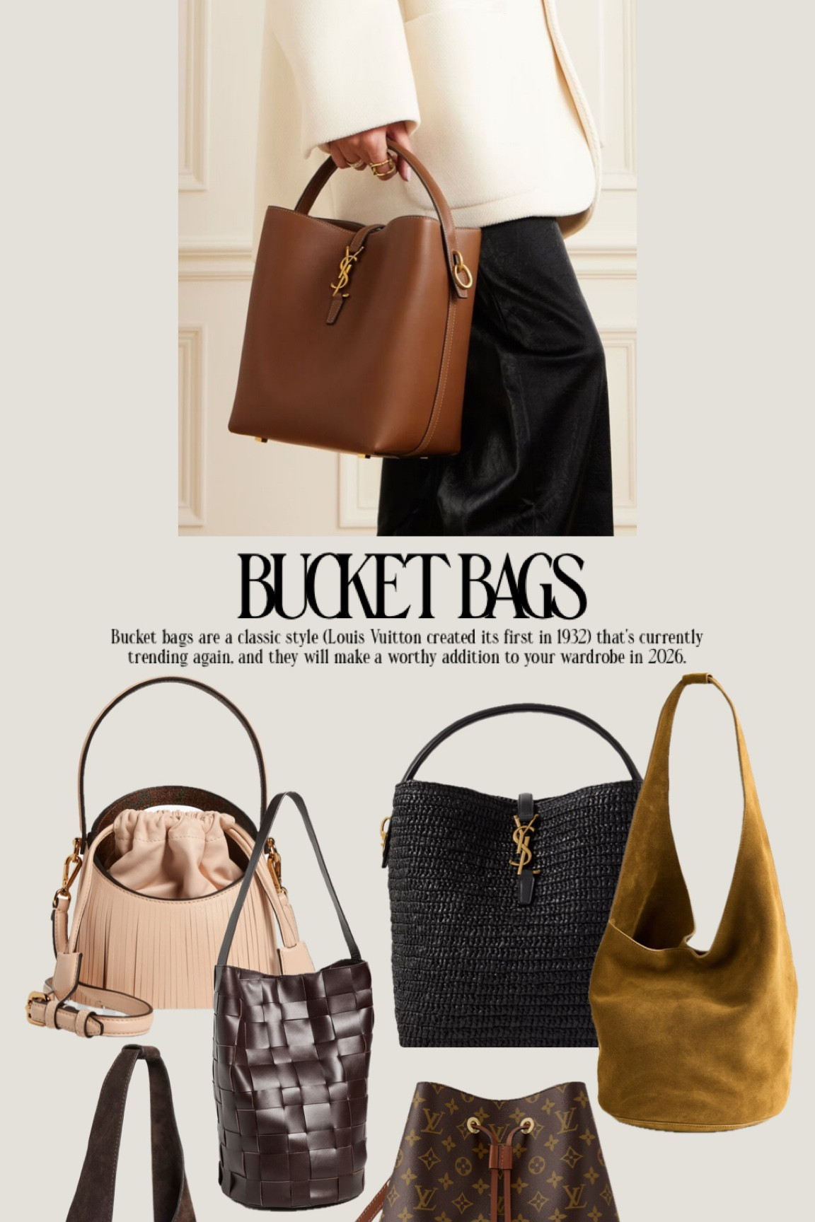 Bucket bags at every price point 🤎

#bucketbag #bag #ysl #chloe #nordstrom 

#LTKOver40 #LTKMothersDay #LTKgrwm