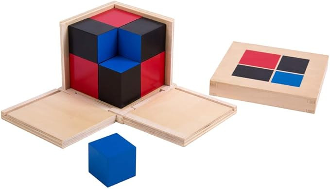 Montessori Math Materials for Preschool Early Learning Tool Toys (Binomial Cube) | Amazon (US)