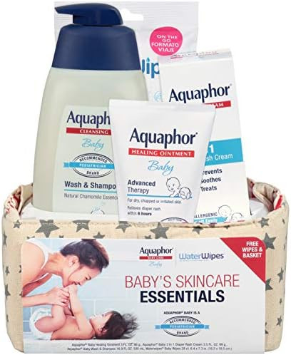 Aquaphor Baby Welcome Gift Set, Free WaterWipes and Bag Included, Healing Ointment, Wash & Shampoo,  | Amazon (US)