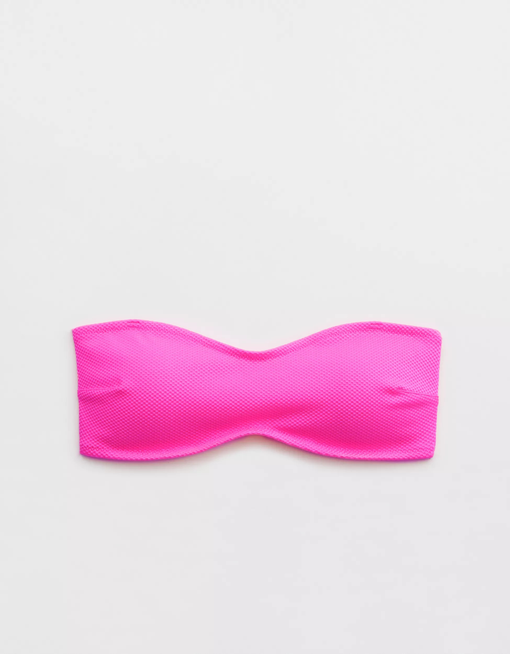 Aerie Shine Pique Bandeau Bikini Top | Aerie