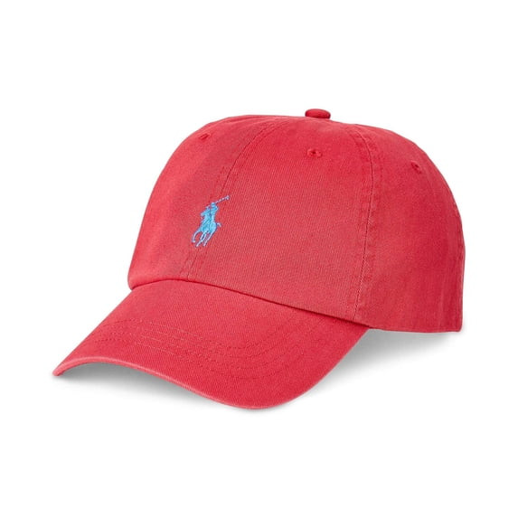 Polo Ralph Lauren Men`s Cotton Chino Baseball Cap (Nantucket Red(3041)/Blue, One Size) | Walmart (US)