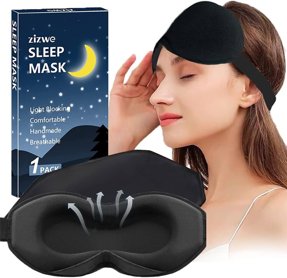 Sleep Mask for Women Men, 100% Blackout 3D Contoured Cup Blindfold Eye Mask for Sleeping Washable... | Amazon (CA)