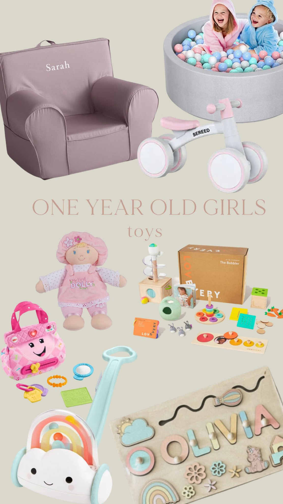 One year old toys for girls 

#LTKbaby #LTKGiftGuide #LTKHoliday