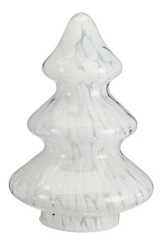 CANAVS Tabletop Glass Lit Tree Holiday Decor, White, 8.25-in | Canadian Tire