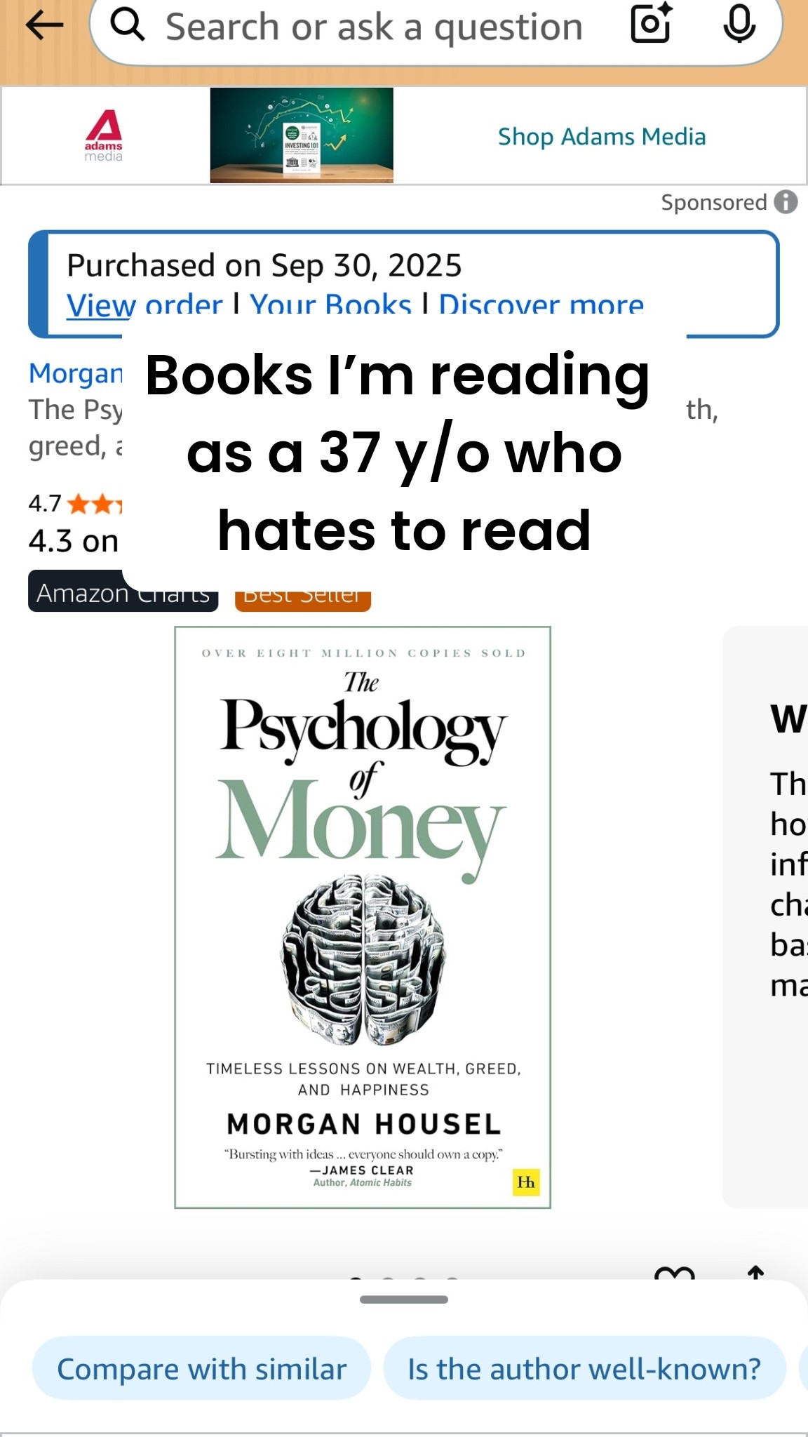 📚 Books I’m reading as a 37-year-old who hates to read:

The Psychology of Money — Teaches you money trauma is real and compounding interest is hotter than any man alive.

The Reclaimed Woman — Healing your inner good-girl so you can stop apologizing for wanting more.

Existential Kink — Basically shadow work meets Fifty Shades of “oh damn, that’s why I sabotage myself.”

Manifest: 7 Steps to Living Your Best Life — The logical girl’s guide to believing in delulu on purpose.

The Mountain Is You — The mountain is… you. Spoiler: you’re the problem and the solution.

The Untethered Soul — Teaches you how to stop being held hostage by your own thoughts. Good luck.

You Are a Badass (series) — The OG “get your sh*t together” pep talk in book form.

The Science of Getting Rich — Old-school manifestation but make it money math.

Rich As F*ck — For when you’re ready to stop calling it “manifesting” and start calling it a money era.

#glowup #lockin #manifest #books

#LTKFindsUnder50 #LTKSeasonal #LTKHome
