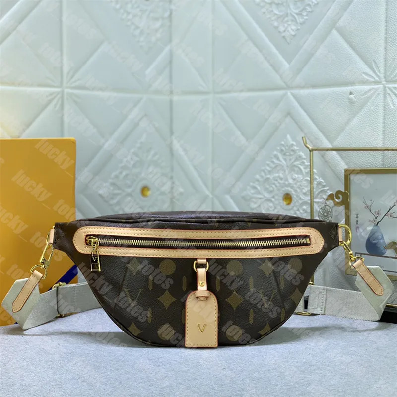 Designer Belt Bag High Rise Bumbag Men Crossbody Bags Zipper Luxury Bum Bag Old Flower Waistbag W... | DHGate