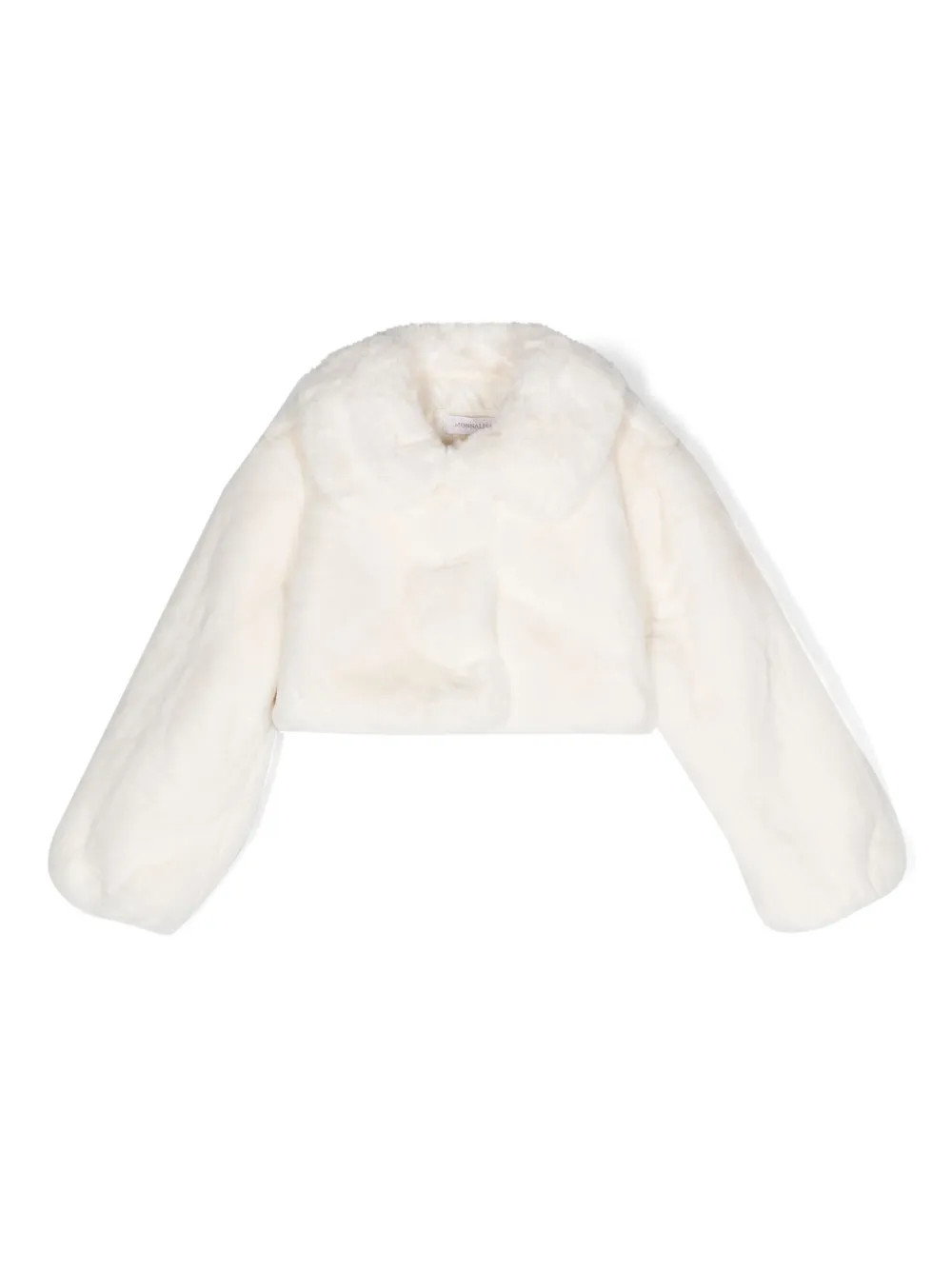 Monnalisa spread-collar Cropped faux-fur Jacket - Farfetch | Farfetch Global