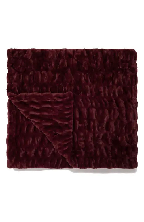 LOLA BLANKETS Original Throw Blanket in Burgundy at Nordstrom | Nordstrom
