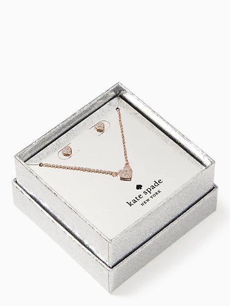 yours truly pave studs and mini pendant | Kate Spade Outlet