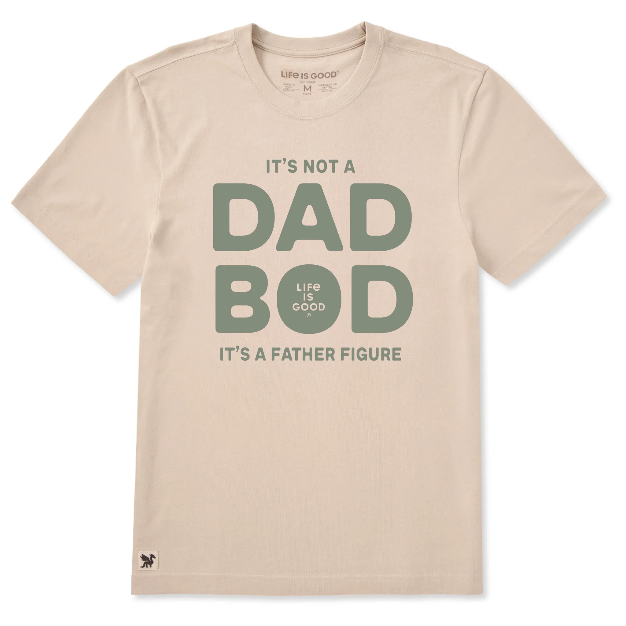 Men's Not a Dad Bod Short Sleeve Crusher-LITE Tee | Shop Life is Good | Life is Good
