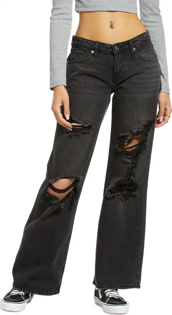 BP. Women's Destroyed Wide Leg Jeans | Nordstromrack | Nordstrom Rack