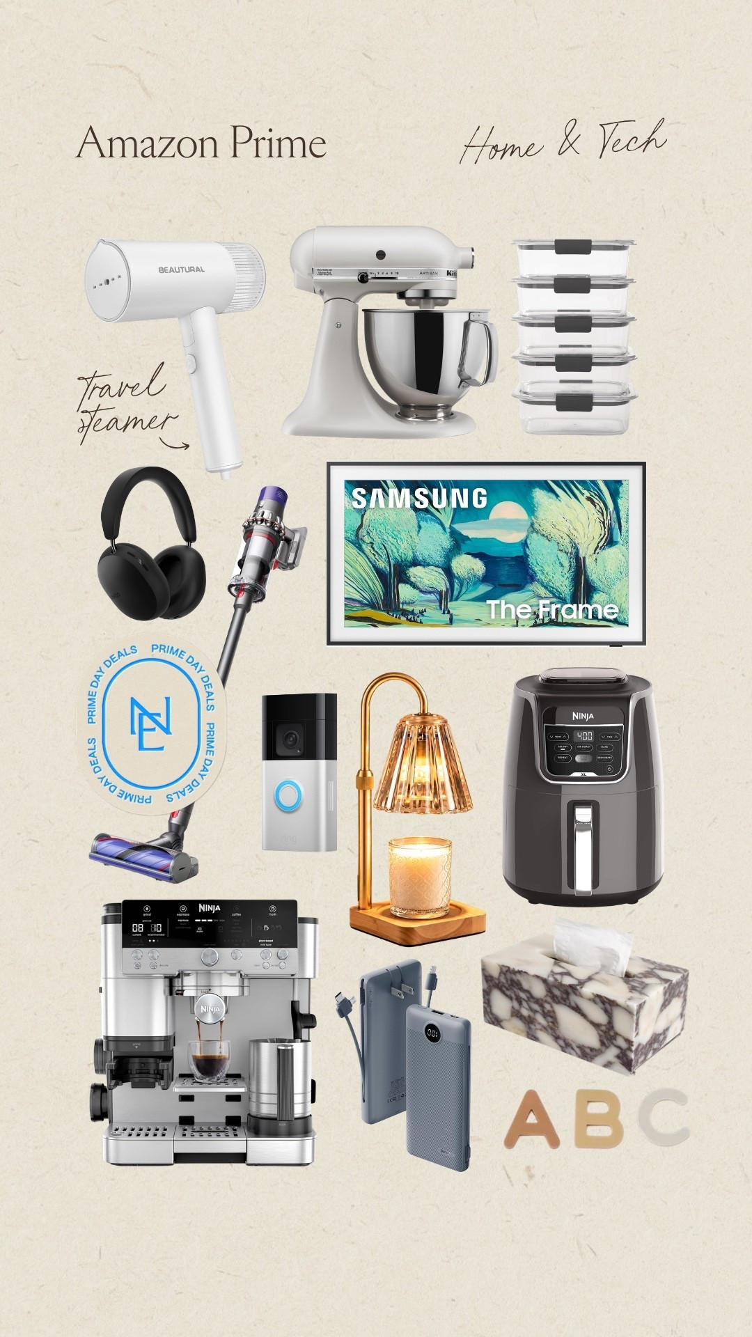 Amazon Prime Day: Home & Tech finds 🖤 

Amazon sale, Home finds, Kitchen essentials, Frame TV, espresso machine, ninja air fryer, fall home decor