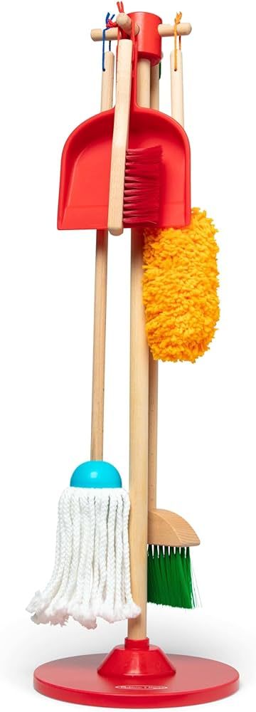 Melissa & Doug Let's Play House Dust! Sweep! Mop! 6 Piece Pretend Play Set - Toddler Toy Cleaning... | Amazon (US)