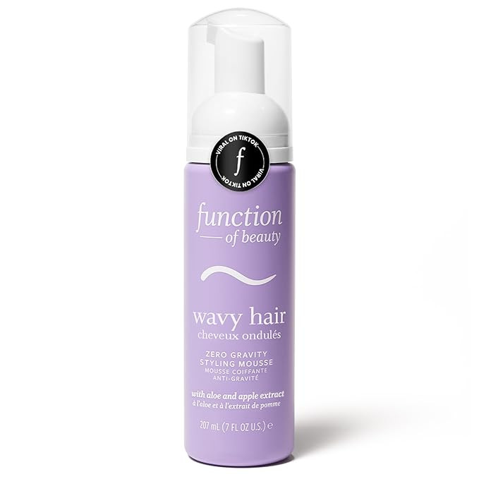 Function of Beauty Wavy Hair Mousse for Styling - Anti-Frizz Hair Styler Adds Volume & Defines Na... | Amazon (US)