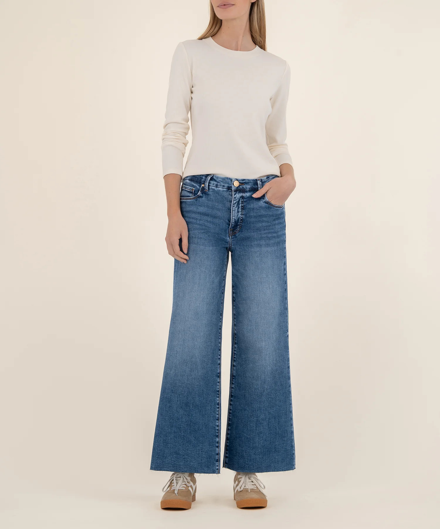 Meg High Rise Wide Leg in Toughness Wash - Kut from the Kloth | Kut From Kloth
