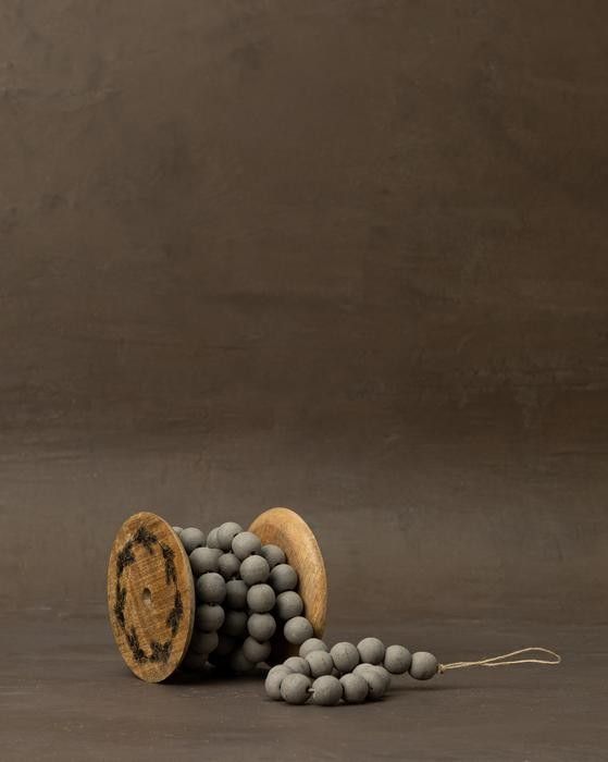 Gray Wooden Beaded Garland | McGee & Co.
