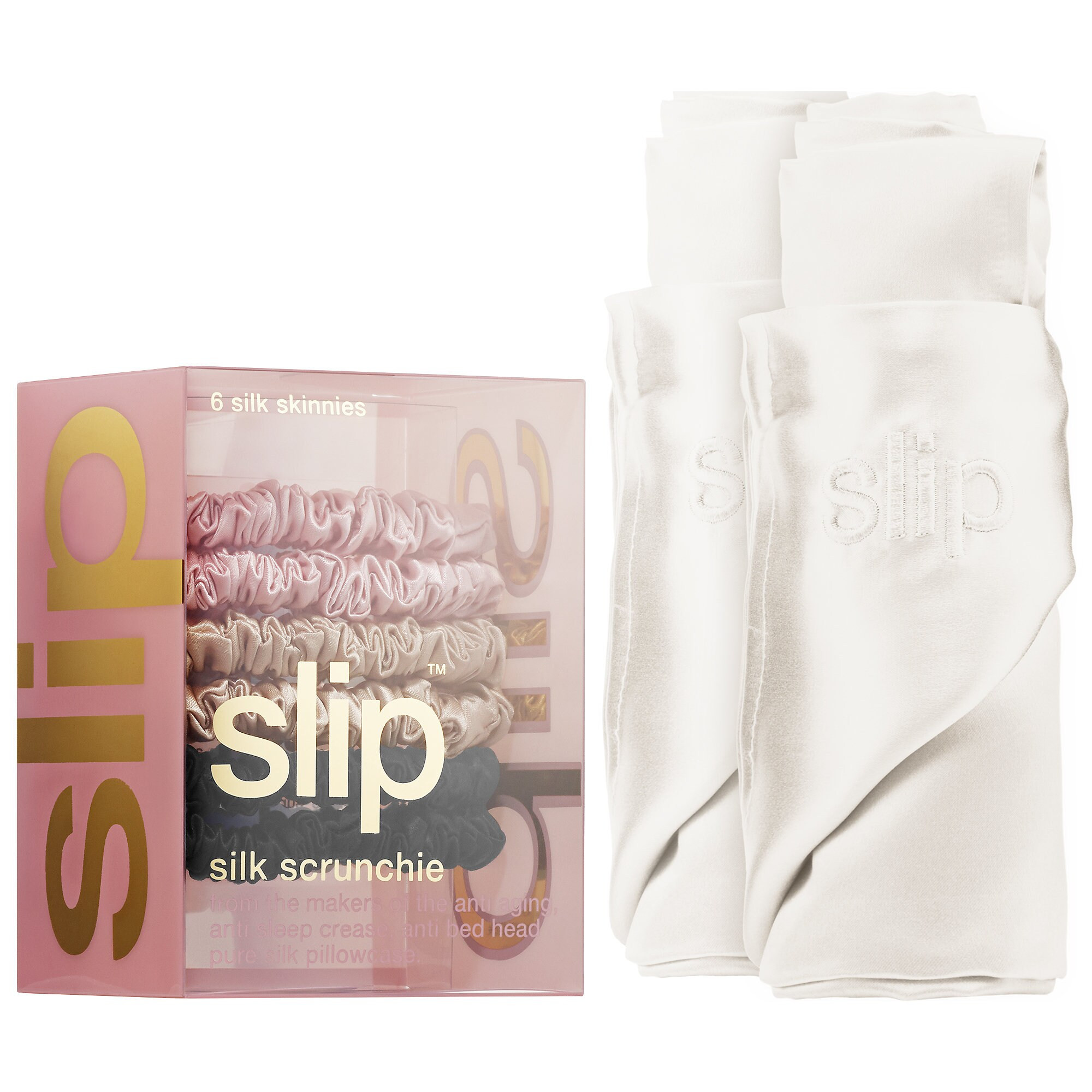 Slip Silk Pillowcase Duo + Scrunchies Kit | Sephora (US)