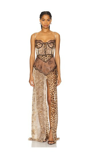 The Dolls House Dolce Maxi Dress in Beige. - size M | Revolve Clothing (Global)