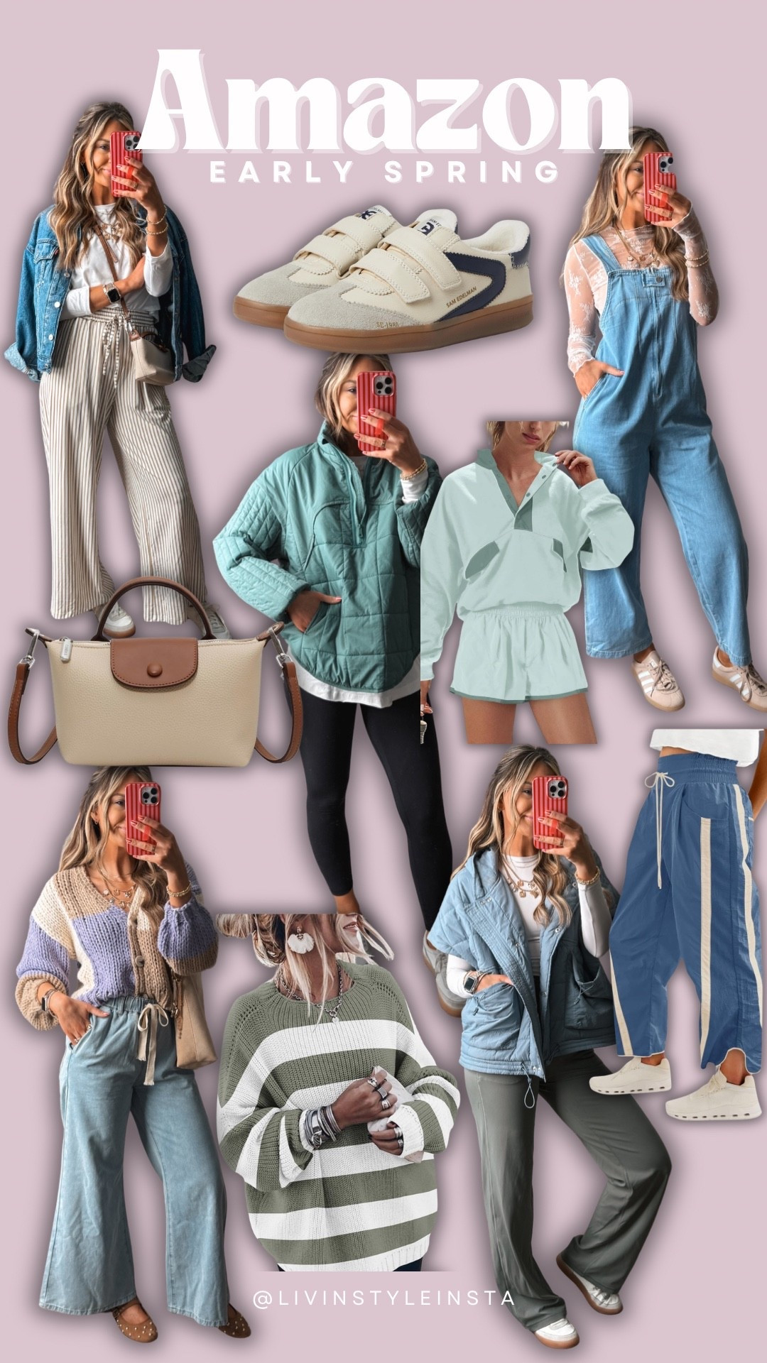 Amazon early spring outfit ideas! All the cute casual outfit ideas with pops of color! 🌸

#LTKActive #LTKgrwm #LTKootd