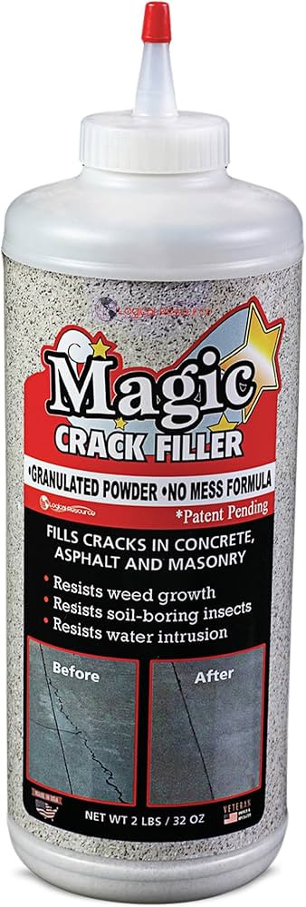 Magic Crack Filler 2LB Concrete Slab Gray, for Filling in Concrete Cracks on Driveways, Walkways ... | Amazon (US)
