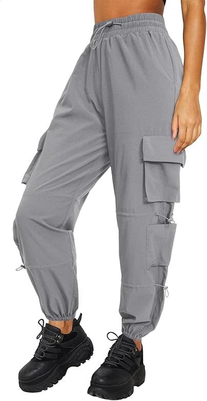 DLOODA Quick Dry Cargo Pants Lightweight Tactical Hiking Pants with 6 Pockets for Women, Elastic ... | Amazon (US)
