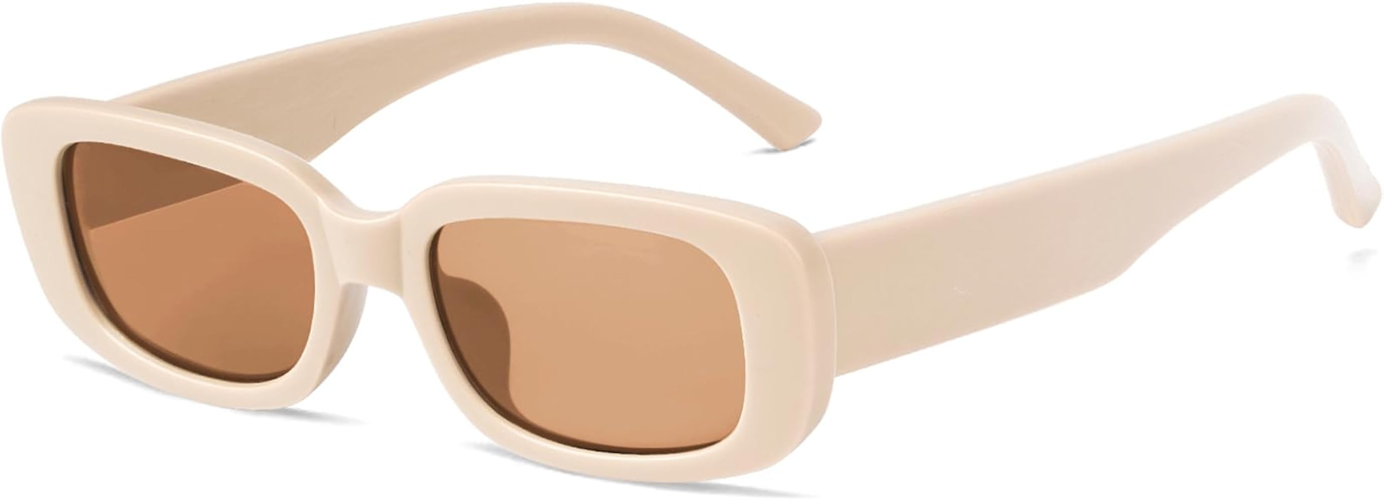 Tskestvy Retro Rectangle Sunglasses for Women Men Square 90s Y2K Trendy Cool Glasses Fashion Aest... | Amazon (US)