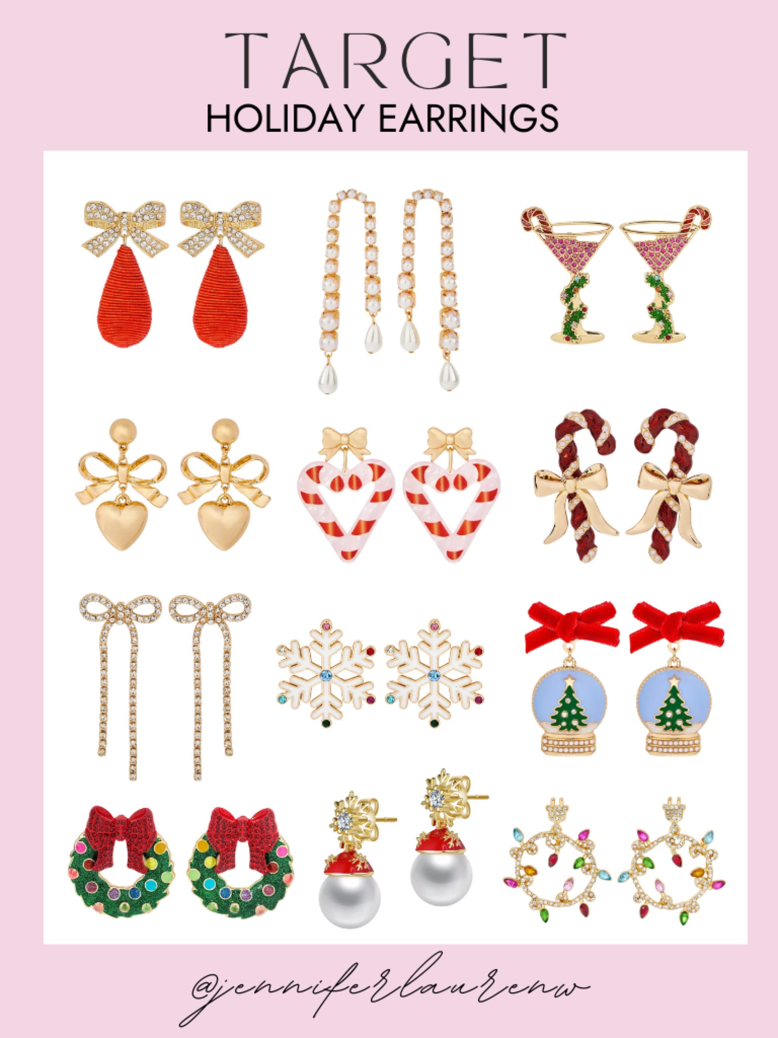 🎄✨ Festive and fun! These adorable holiday earrings from Target are the perfect way to add a little cheer to your look. Affordable, stylish, and oh-so-cute—grab them before they’re gone! Which pair is your favorite? ❤️🎁

#HolidayAccessories #TargetStyle #FestiveLooks #HolidayEarrings #AffordableStyle #SeasonalSparkle #HolidayOutfitInspo #TargetFinds #ChicAndFestive #HolidayVibes



#LTKHoliday #LTKStyleTip #LTKFindsUnder50