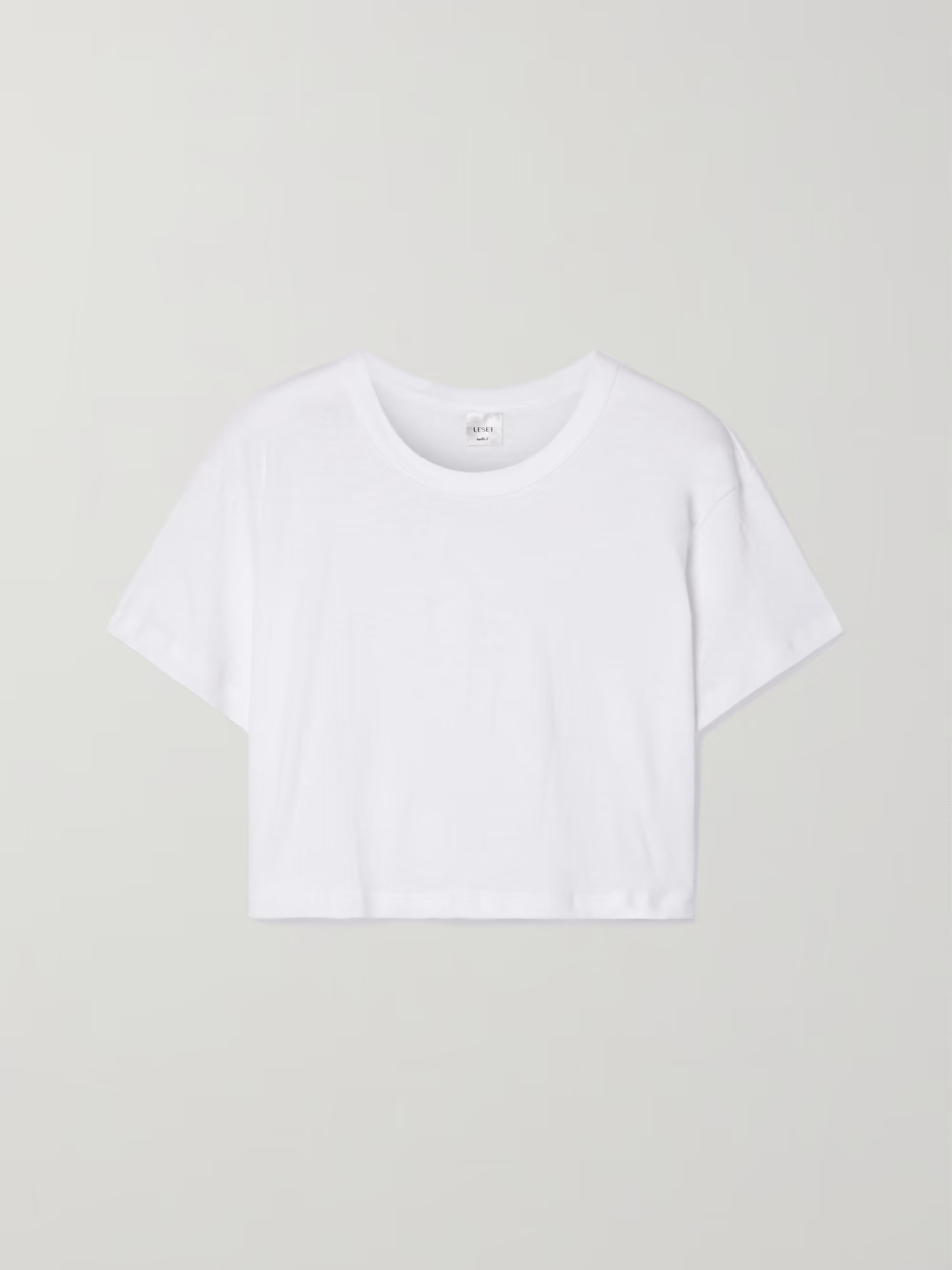 Cropped slub cotton-jersey T-shirt | NET-A-PORTER APAC