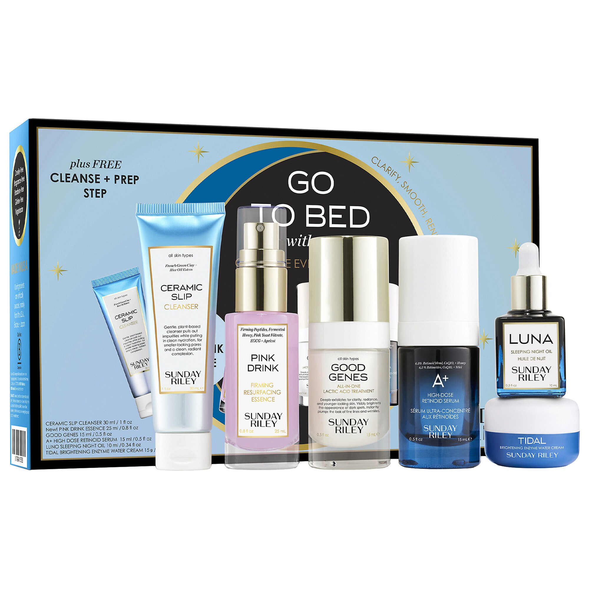 Sunday Riley Go To Bed With Me Complete Anti-Aging Night Routine | Sephora (US)