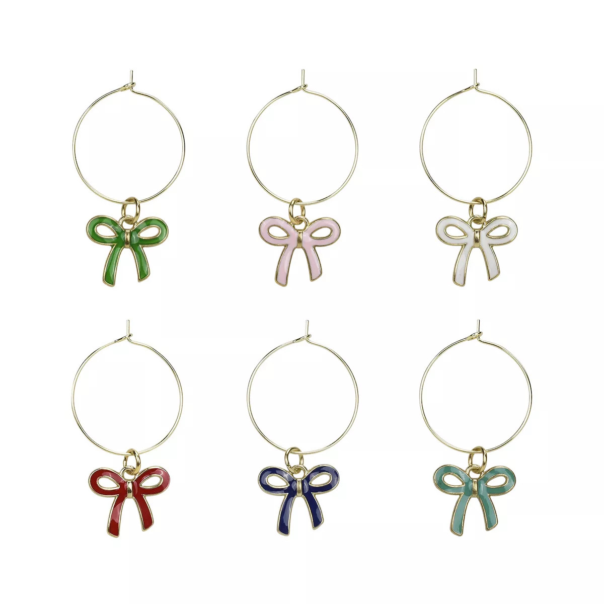 St. Nicholas Square 6-Piece Metal Bow Drink Markers Set | Kohl's