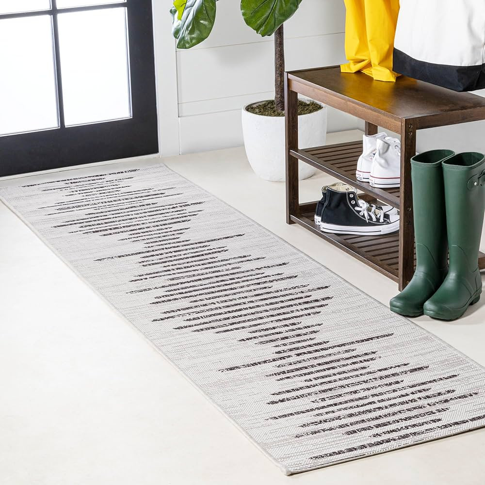 JONATHAN Y SMB124D-210 Zolak Berber Stripe Geometric Indoor Outdoor Area-Rug Bohemian Contemporar... | Amazon (US)