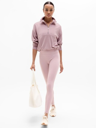 Seasoft Rib 1/4 Zip Popover | Athleta