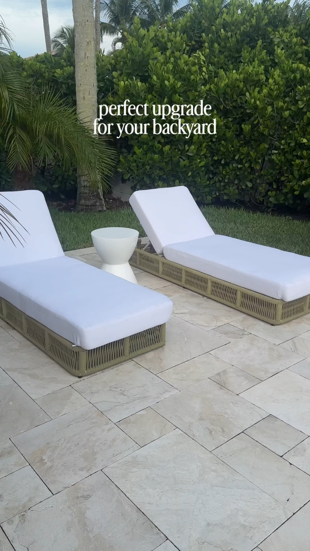 Backyard refresh for spring ☀️🌿
Swapped in these lounge chairs and suddenly I want to spend every afternoon out here. They’re the perfect organic modern style — neutral, minimal, and make the whole backyard feel so much more elevated. 

Backyard refresh, lounge chair, patio furniture, organic modern backyard, affordable patio furntitir, affordable lounge chairs 

#LTKHome #LTKSaleAlert #LTKSpringSale
