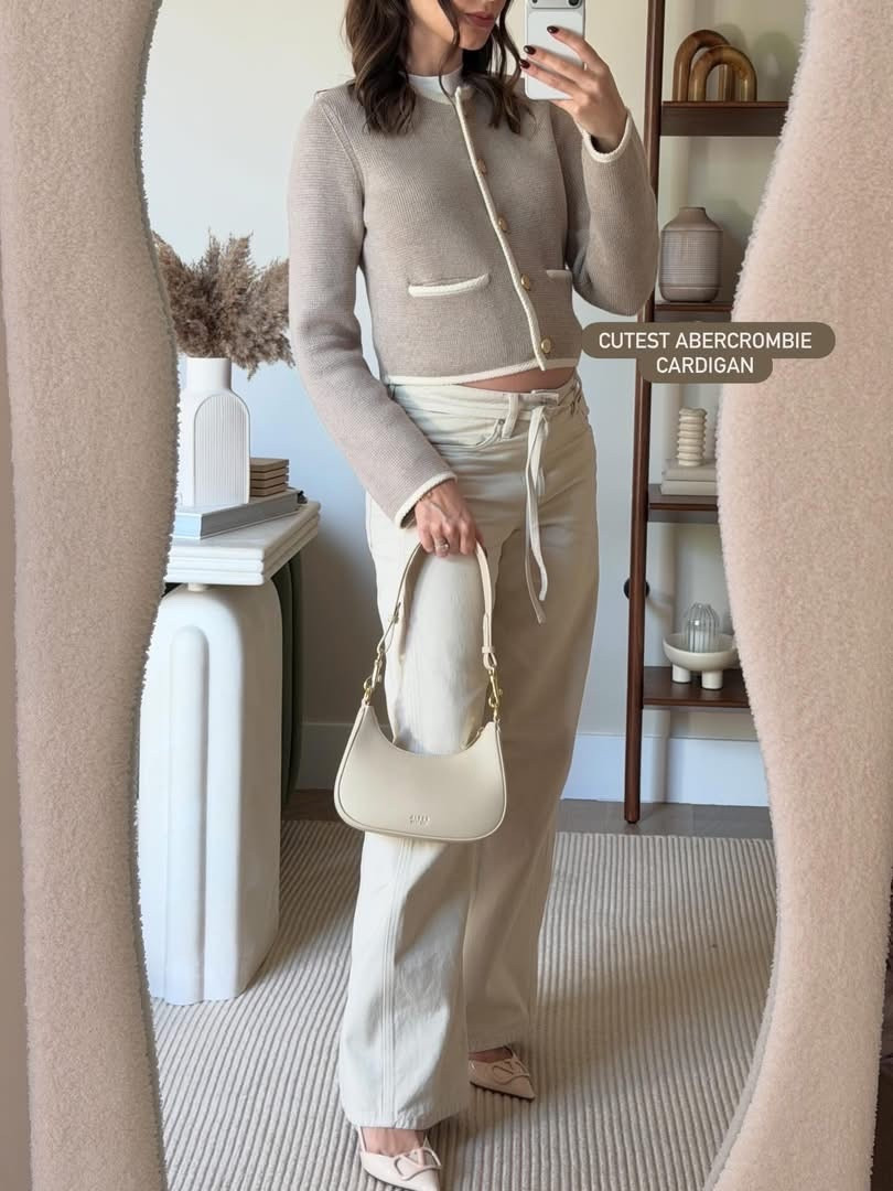 If you still want to dress like yourself while your body is changing… this is for you 🤍

I’ve been leaning into bump-friendly outfits that aren’t maternity, and this combo has been one of my favorites lately.

These low rise drawstring pants from Mango are so comfortable and easy to wear, and I paired them with this buttoned jacket from Abercrombie & Fitch — it adds that structured, polished feel while still being relaxed and non-restrictive.

It’s one of those outfits that feels like you, just adapted — chic, comfortable, and effortless.

#LTKootd #LTKmomlife #LTKBump