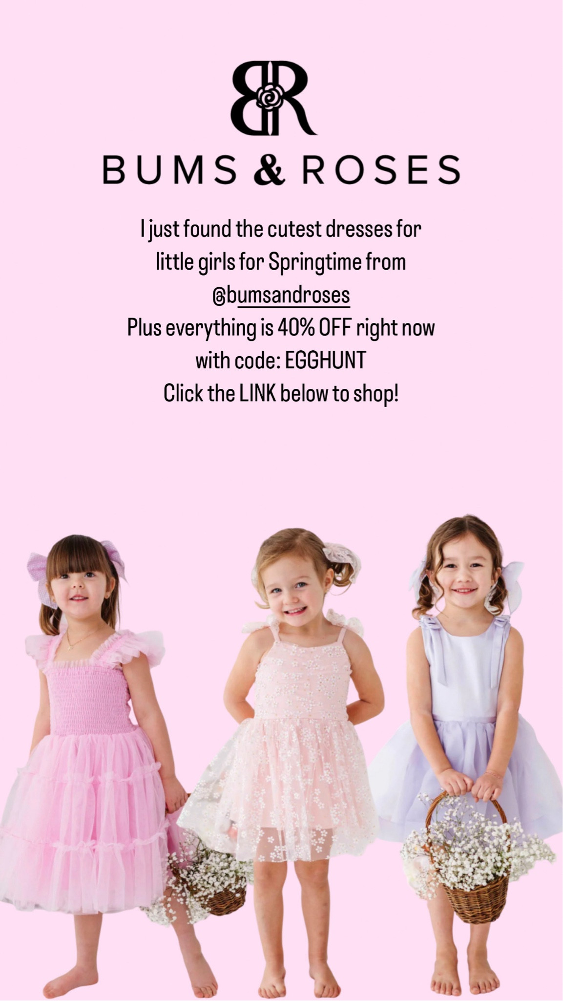 Found the cutest Springtime dresses for little girls from Bums & Roses! Use code: EGGHUNT to save 40%

#LTKSaleAlert #LTKSeasonal #LTKFamily