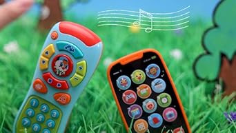 JOYIN My Learning Remote and Phone Bundle with Music, Fun Smartphone Toys for Baby, Infants, Kids... | Amazon (US)