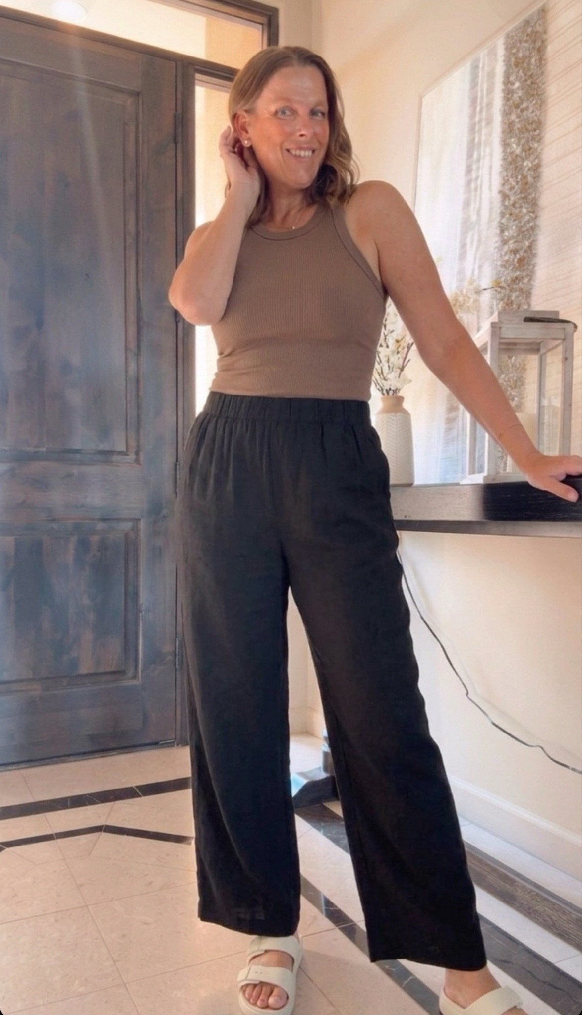 Simple classic chic 

These linen pants are a must have, have them in 4 colors, great fit, good length, amazing quality, affordable

#LTKsummer #LTKtravel #LTKstyletip
