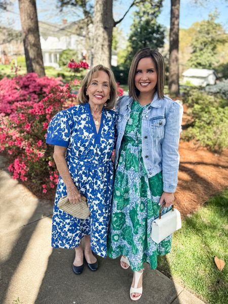 Avara Mother’s Day collection 
Blue & white dress - runs big, I recommend sizing down (mom is in a medium and it’s too big)

Blue & green floral dress - runs tight across the bodice & bust - size up if you are busty 

Denim jacket - I recommend sizing up 

Hot pink top - roomy fit (we are both in a medium but need a small)

Use code LAURA15 to save 15% at Avara through Friday 4/12 at midnight

#LTKfindsunder100 #LTKfamily #LTKover40