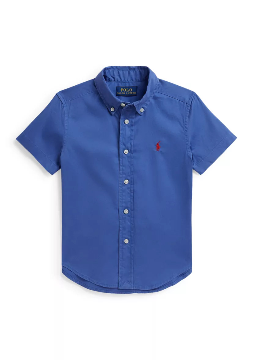 Boys 2-7 Cotton Twill Short-Sleeve Shirt | Belk