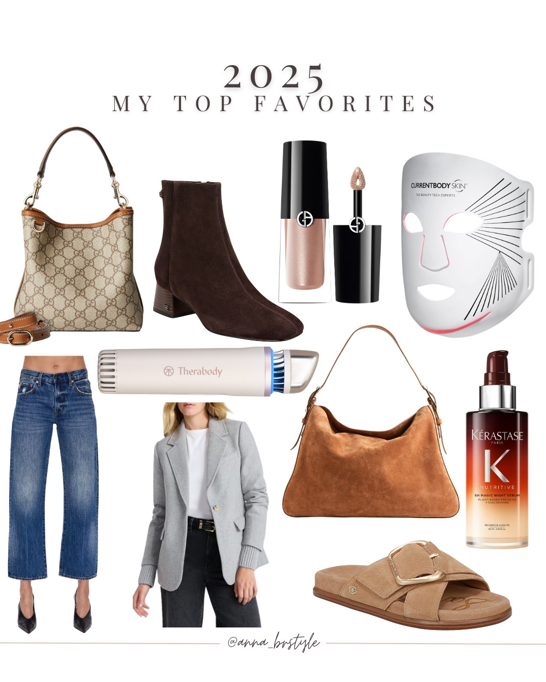 My top 10 favorites from 2025, fashion, beauty, skincare, hair care, handbags, red light therapy, booties, annabrstylee

#LTKBeauty #LTKgrwm #LTKGiftGuide