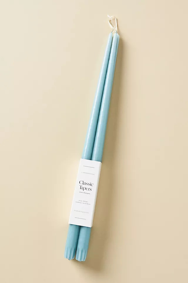 18" Classic Taper Candles, Set of 4 | Anthropologie (US)