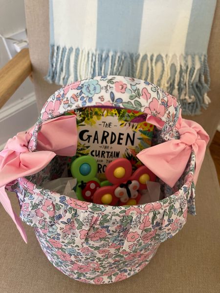 Baby girl Easter basket. Easter gifts 