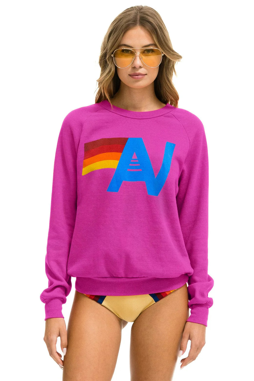 LOGO SWEATSHIRT - MAGENTA | Aviator Nation