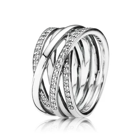 Pandora Entwined, Clear CZ Ring sz 50 190919CZ-50 | Walmart (US)