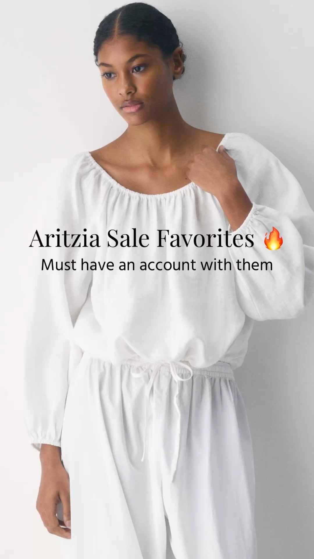 Aritzia favorites part of their sale!!! Entire website is on sale. Must be an existing customer  with an account.